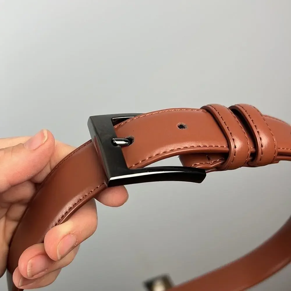 Mío Marino 30” genuine leather brown belt